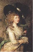 Thomas Gainsborough Portrait of Lady Georgiana Cavendish, Duchess of Devonshire oil on canvas